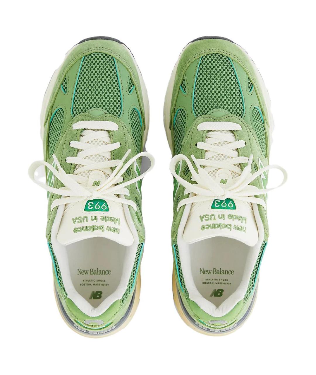 NEW BALANCE Зеленые низкие кроссовки / кеды, фото 4