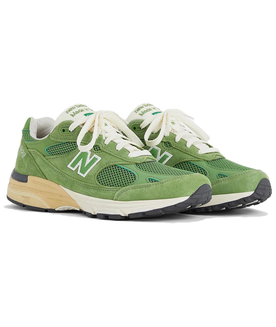 NEW BALANCE Зеленые низкие кроссовки / кеды, фото 3