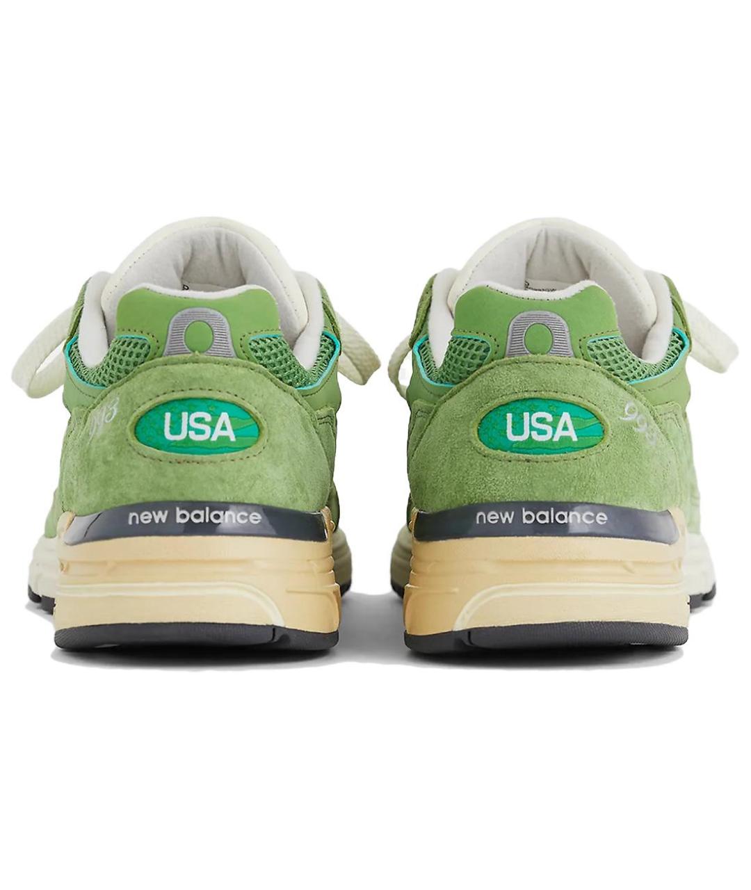 NEW BALANCE Зеленые низкие кроссовки / кеды, фото 5