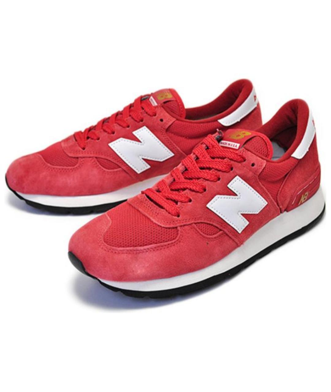 NEW BALANCE Красные низкие кроссовки / кеды, фото 2