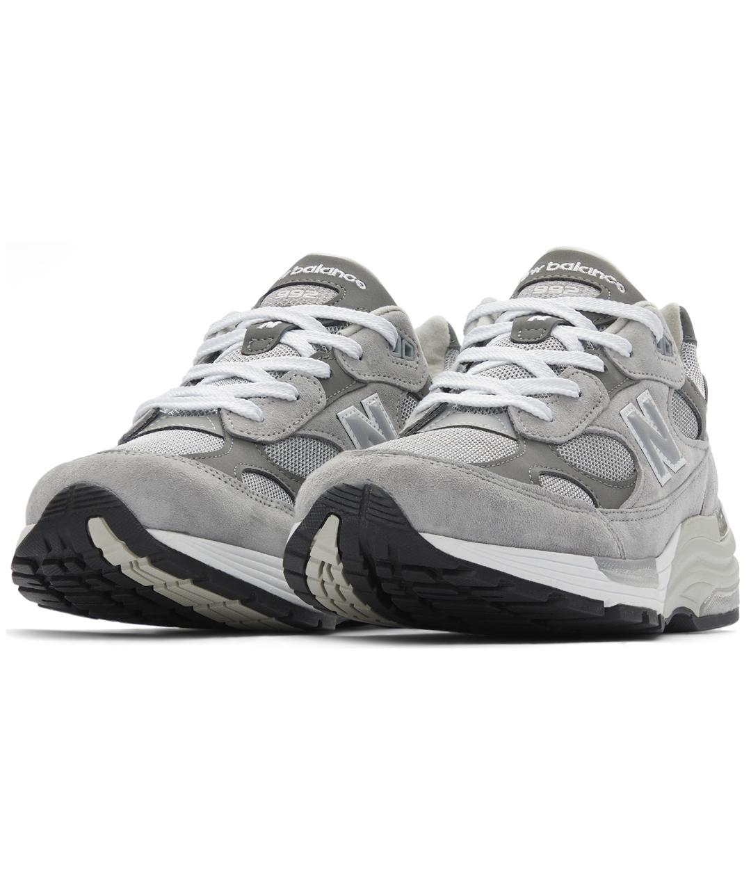 NEW BALANCE Серые замшевые кроссовки, фото 3