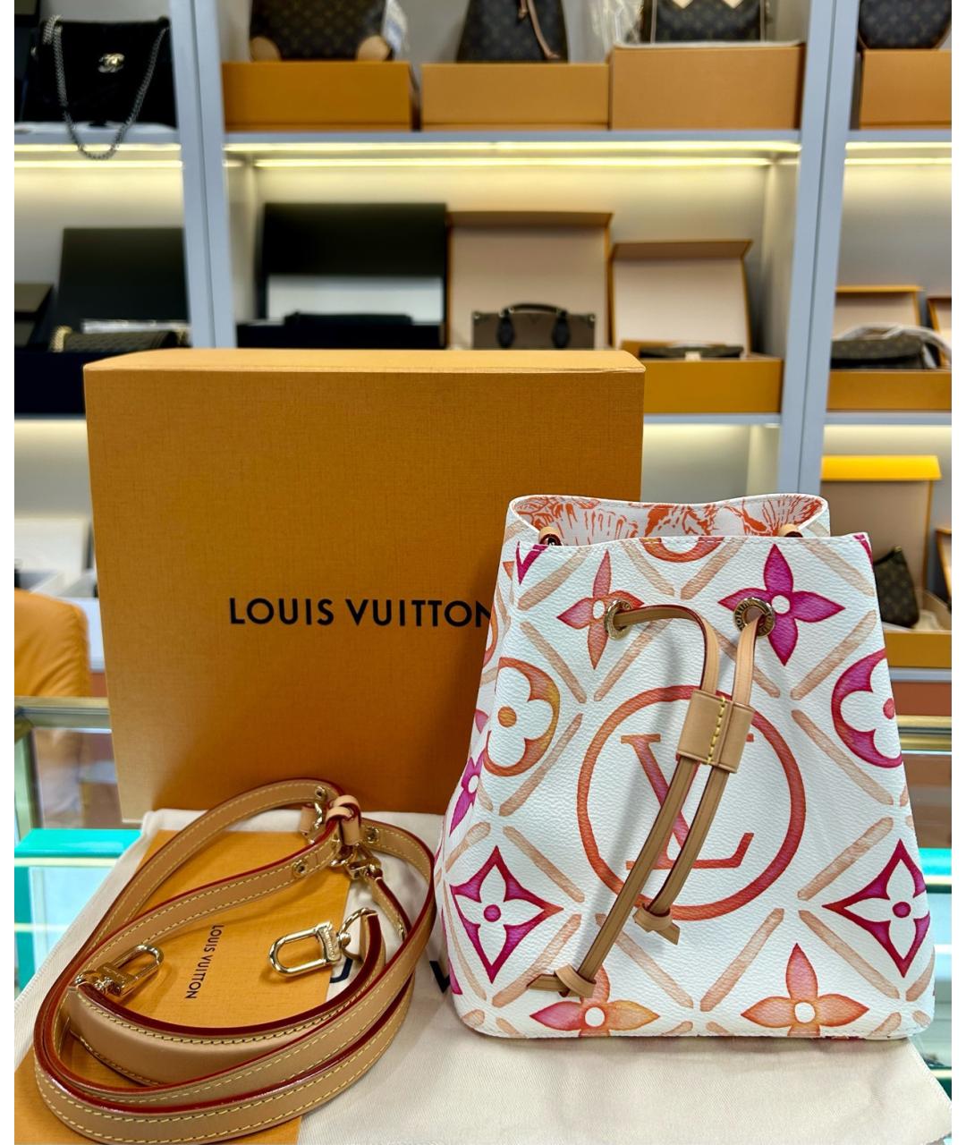 LOUIS VUITTON Белая сумка через плечо, фото 8