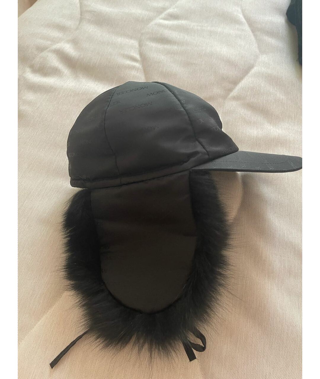 MONCLER Черная шапка, фото 4