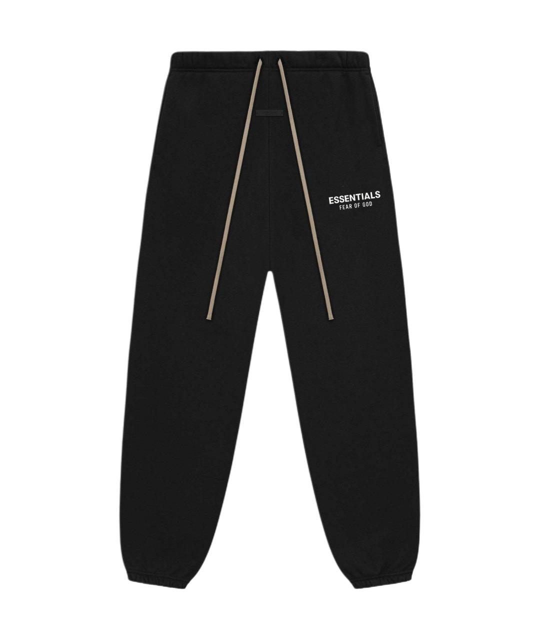 FEAR OF GOD ESSENTIALS Черные хлопковые повседневные брюки, фото 1