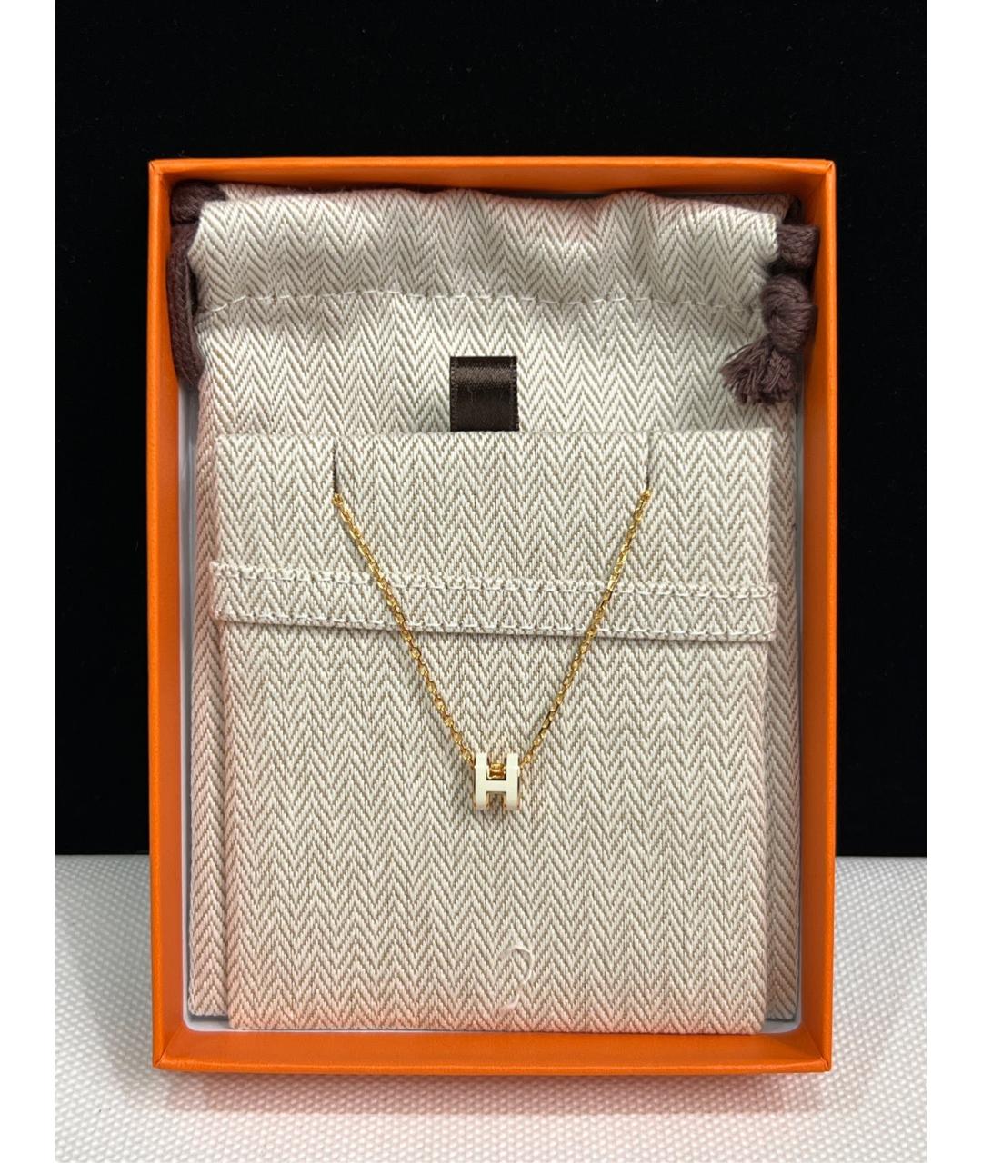 HERMES Золотое колье, фото 3