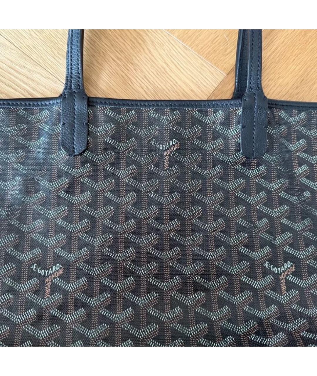 GOYARD Черная сумка тоут, фото 4