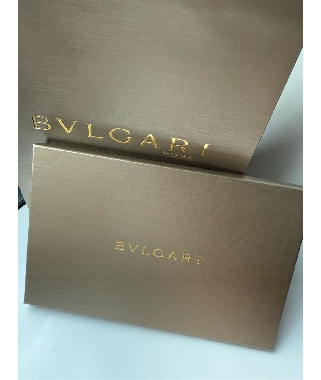 BVLGARI Синий шерстяной шарф, фото 4