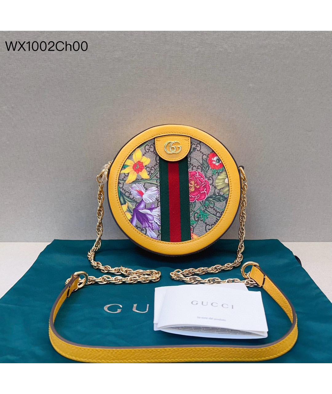 GUCCI Желтая сумка через плечо, фото 7