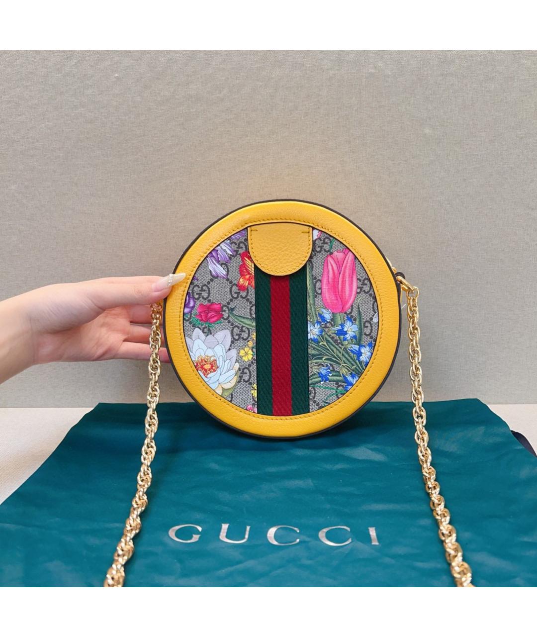 GUCCI Желтая сумка через плечо, фото 3