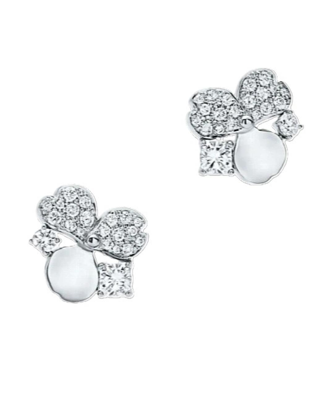 TIFFANY&CO Серебряные платиновые серьги, фото 1