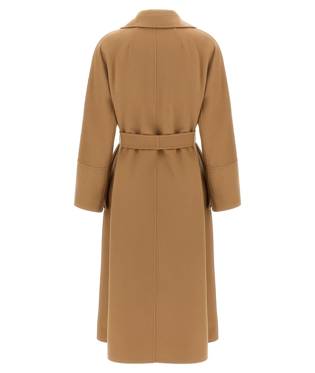 'S MAX MARA Бежевое шерстяное пальто, фото 2