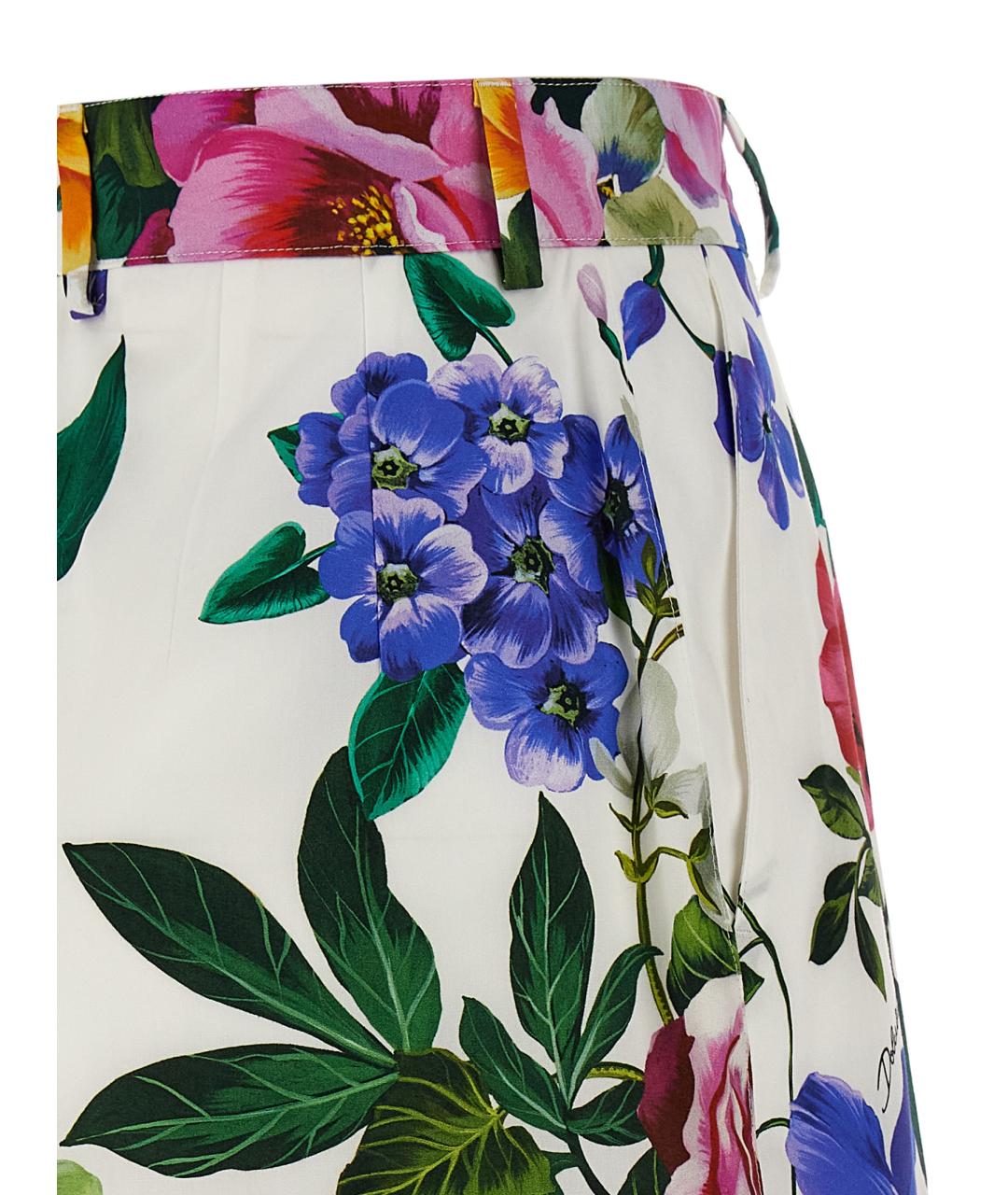 DOLCE&GABBANA Мульти хлопковые шорты, фото 4