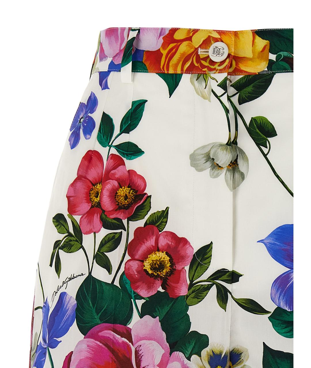 DOLCE&GABBANA Мульти хлопковые шорты, фото 3