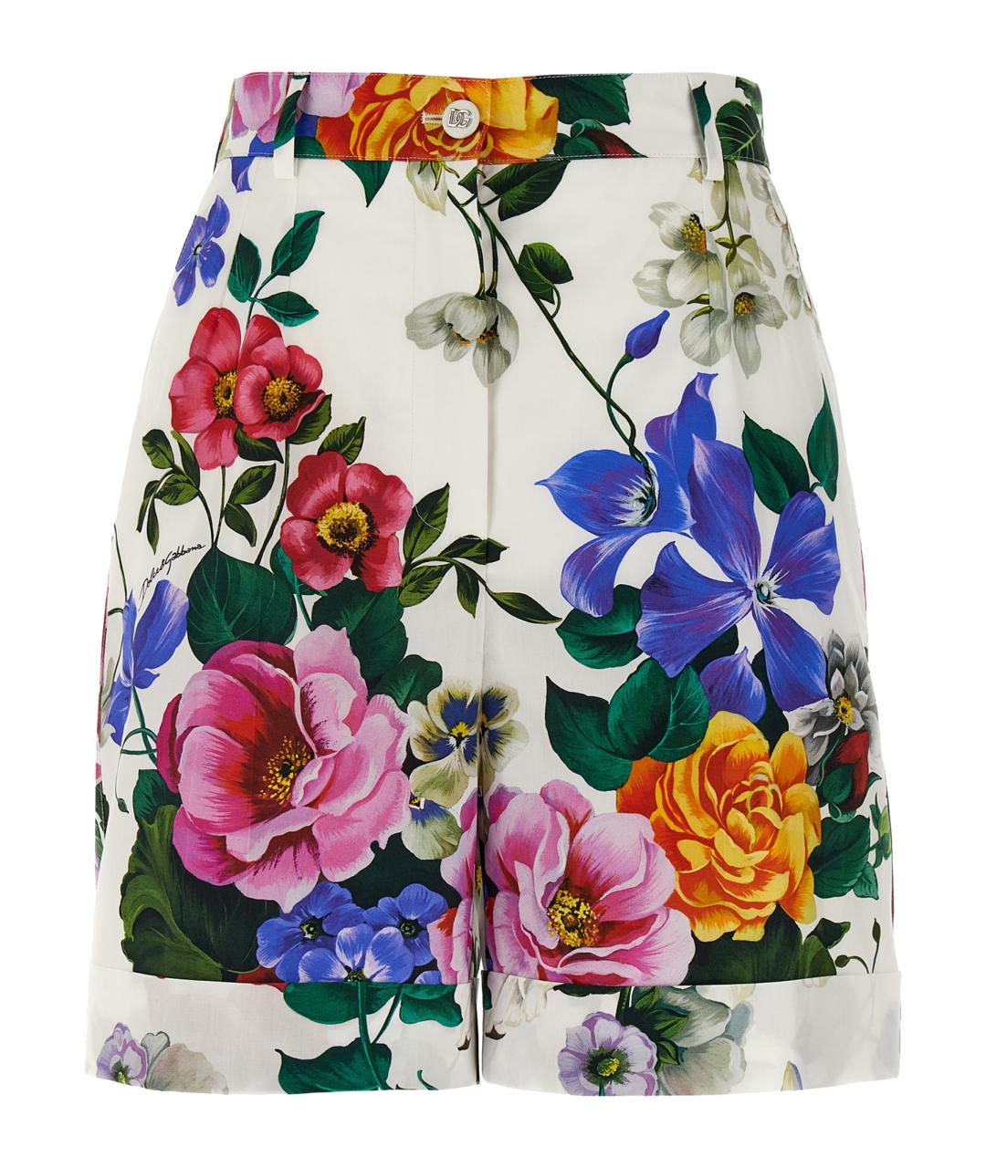 DOLCE&GABBANA Мульти хлопковые шорты, фото 1