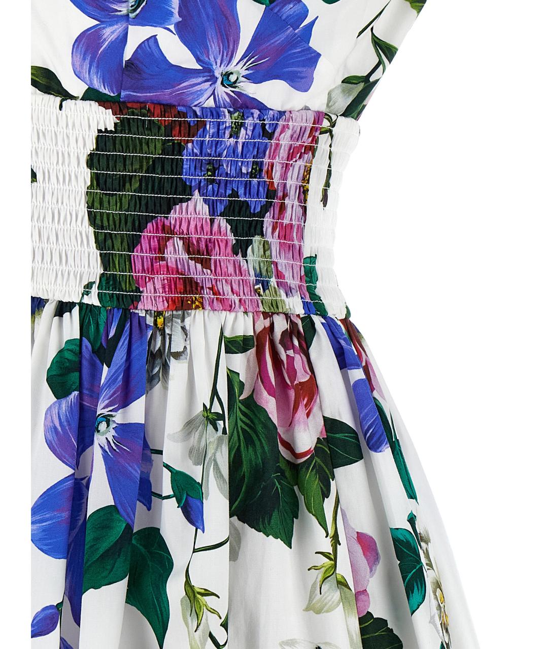 DOLCE&GABBANA Мульти хлопковое повседневное платье, фото 4