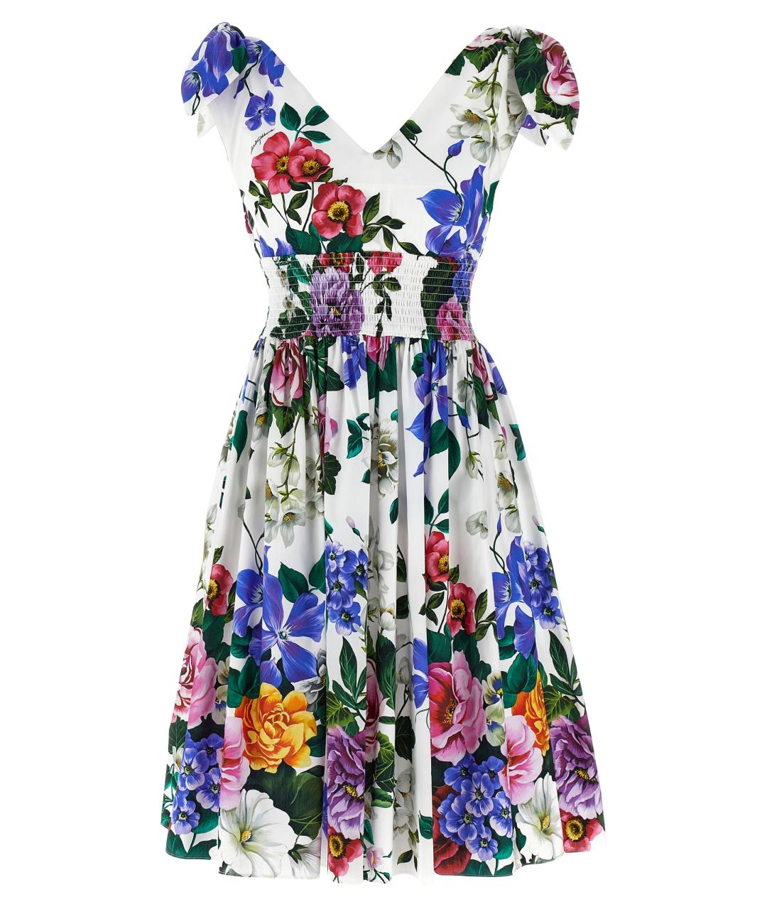 DOLCE&GABBANA Мульти хлопковое повседневное платье, фото 1