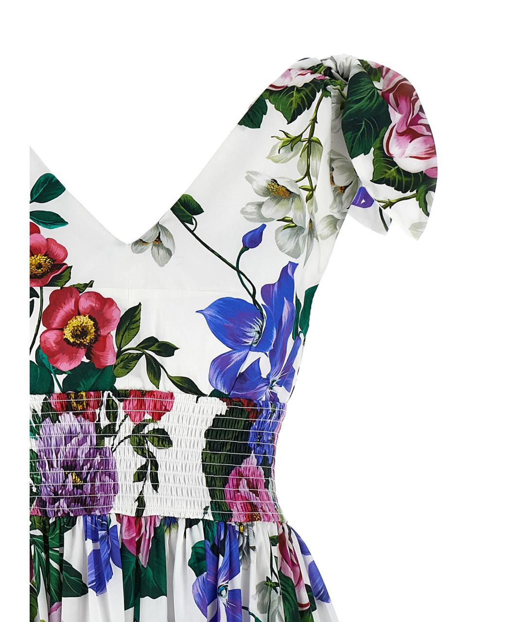 DOLCE&GABBANA Мульти хлопковое повседневное платье, фото 3