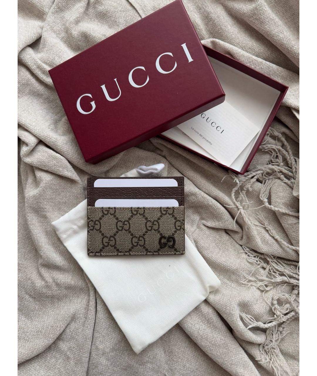 GUCCI Коричневый кардхолдер, фото 3