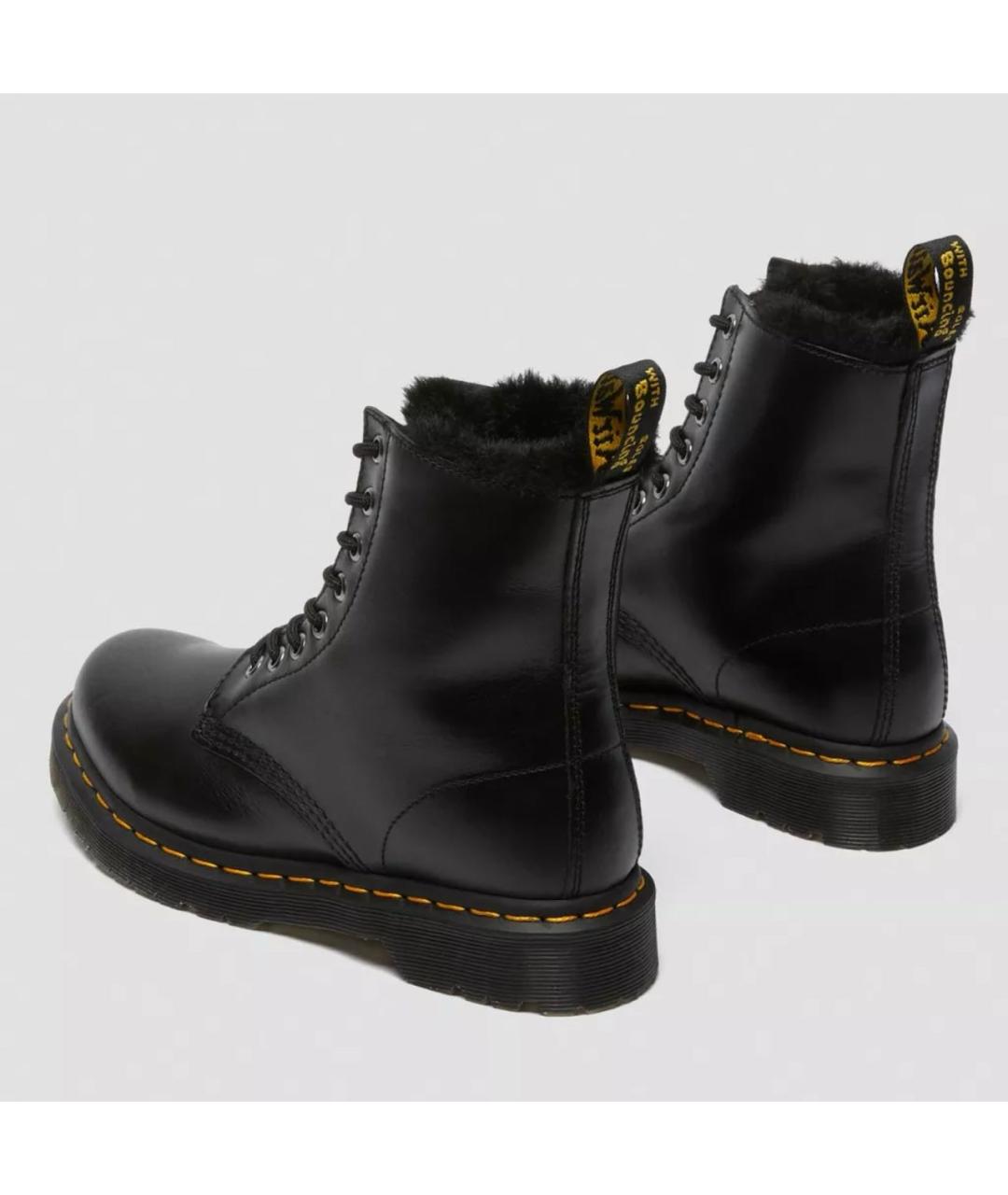 DR. MARTENS Черные кожаные ботинки, фото 5