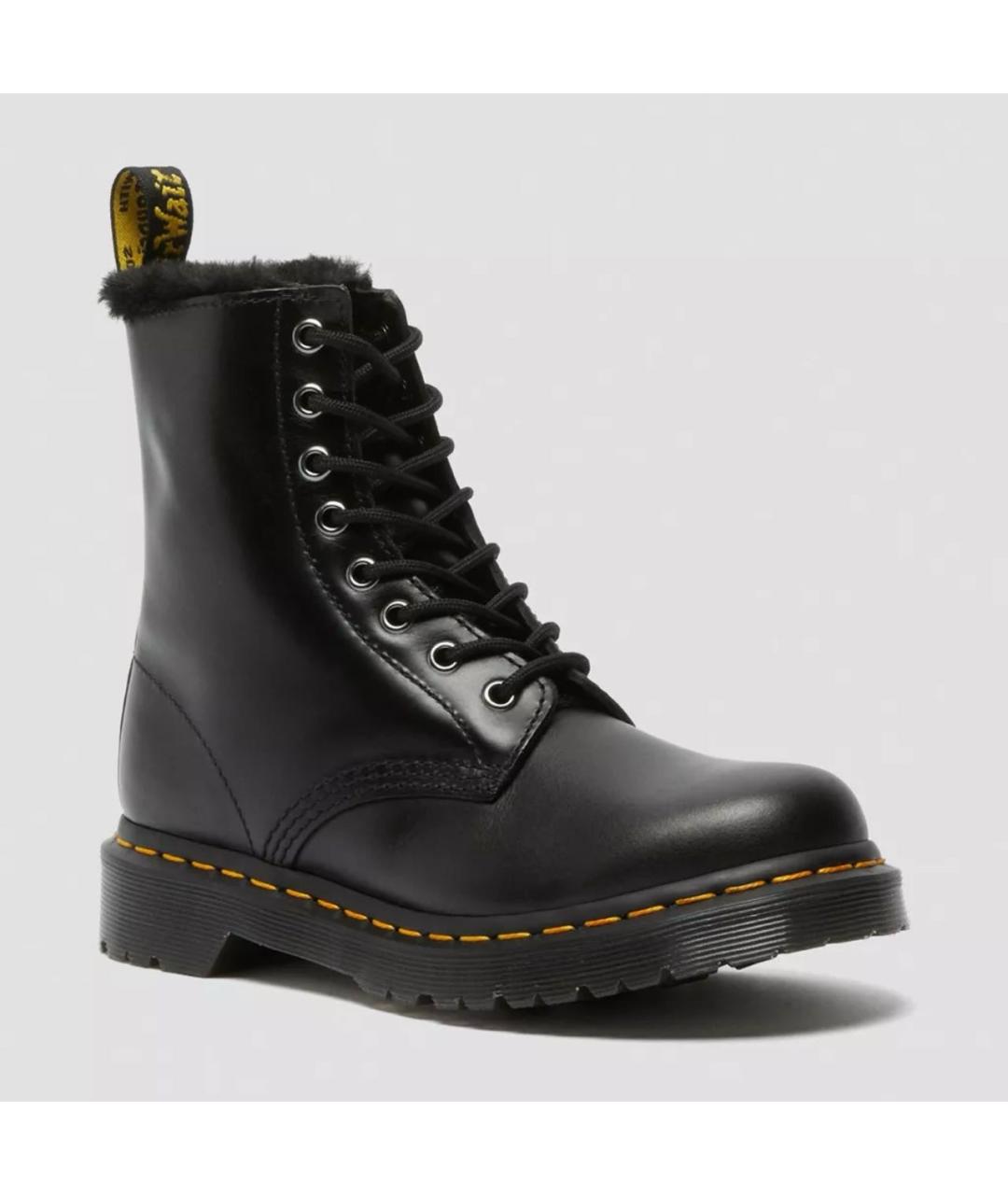 DR. MARTENS Черные кожаные ботинки, фото 2