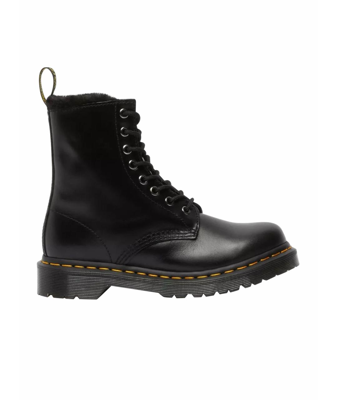 DR. MARTENS Черные кожаные ботинки, фото 1