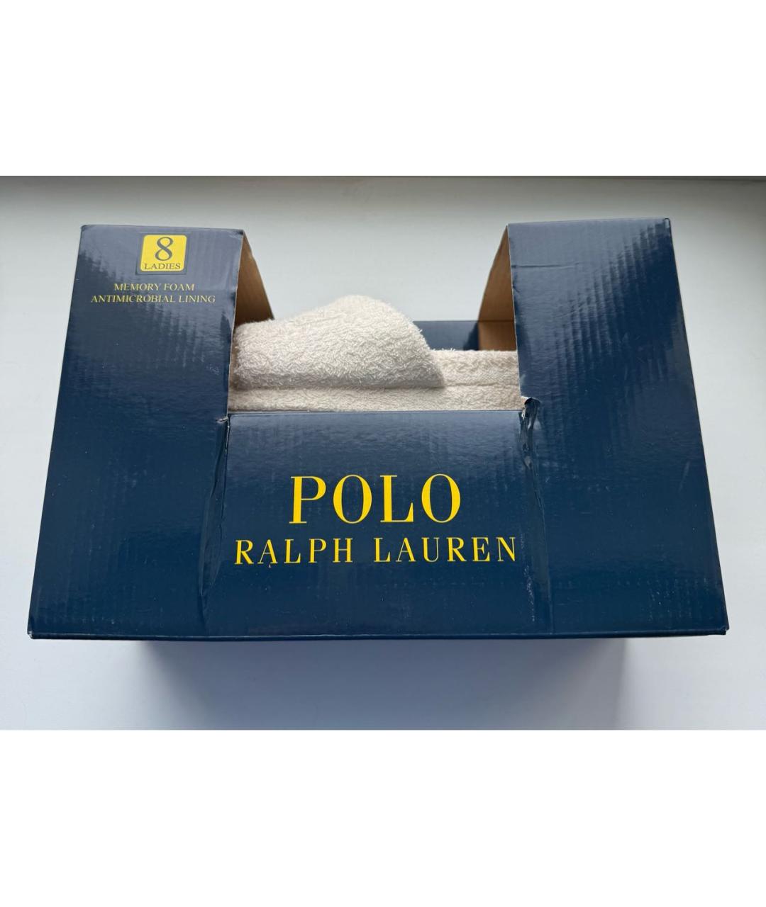 RALPH LAUREN Белые шлепанцы, фото 5