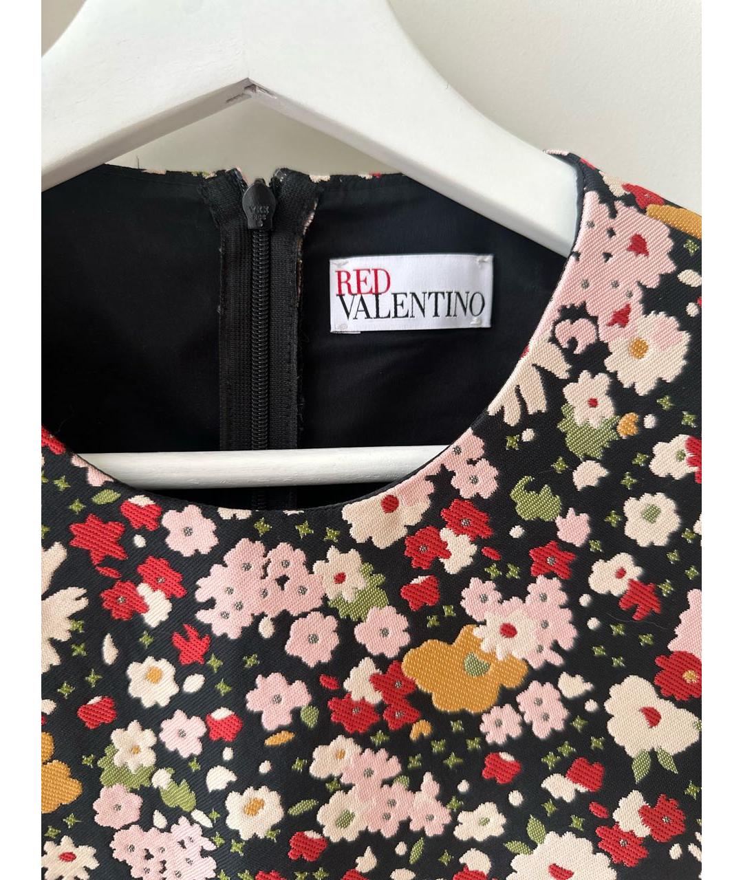 RED VALENTINO Мульти полиэстеровое повседневное платье, фото 3