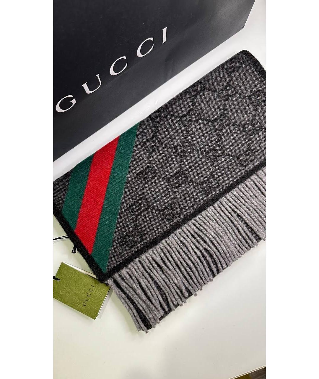 GUCCI Шерстяной шарф, фото 3