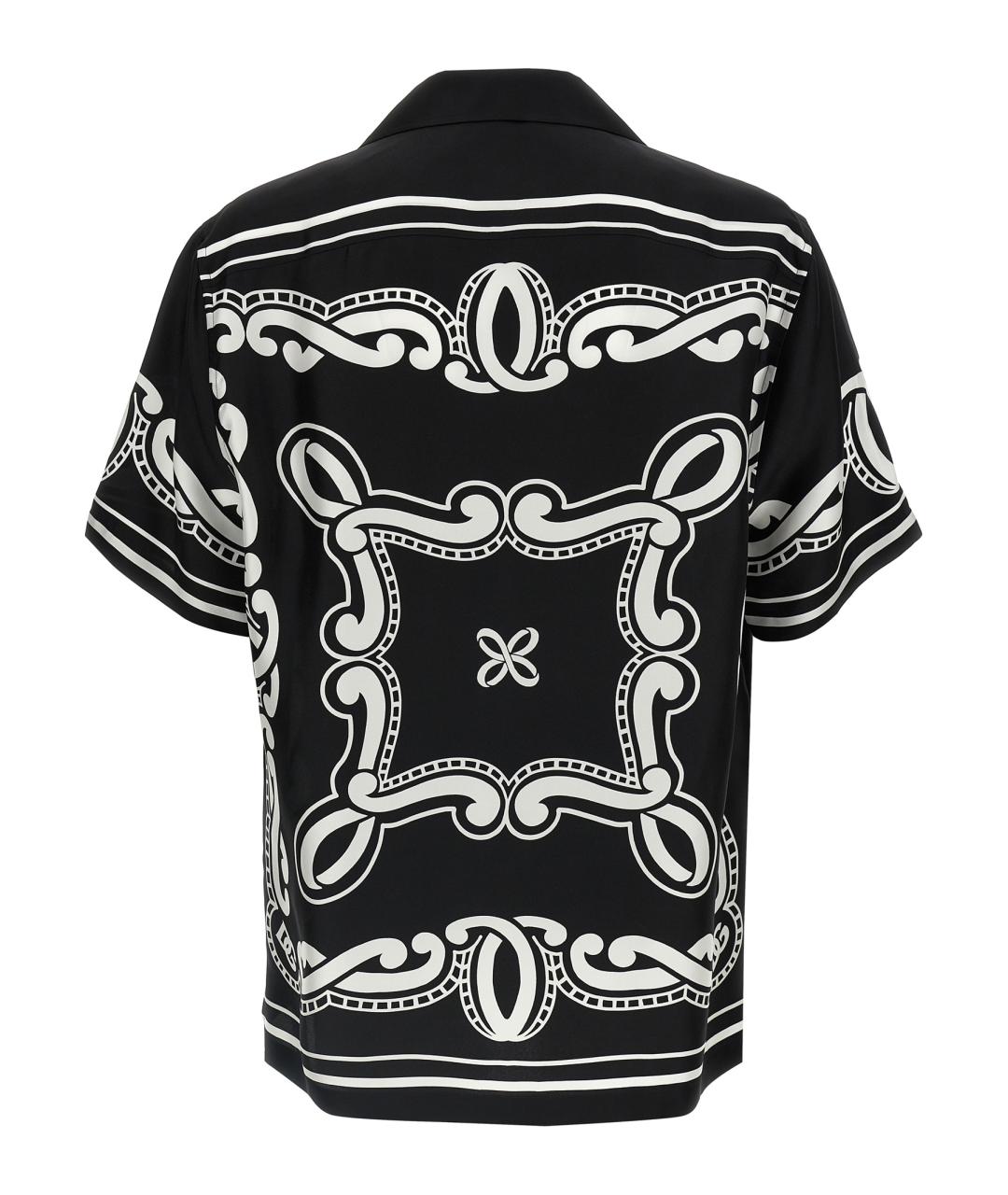 DOLCE&GABBANA Белая шелковая кэжуал рубашка, фото 2
