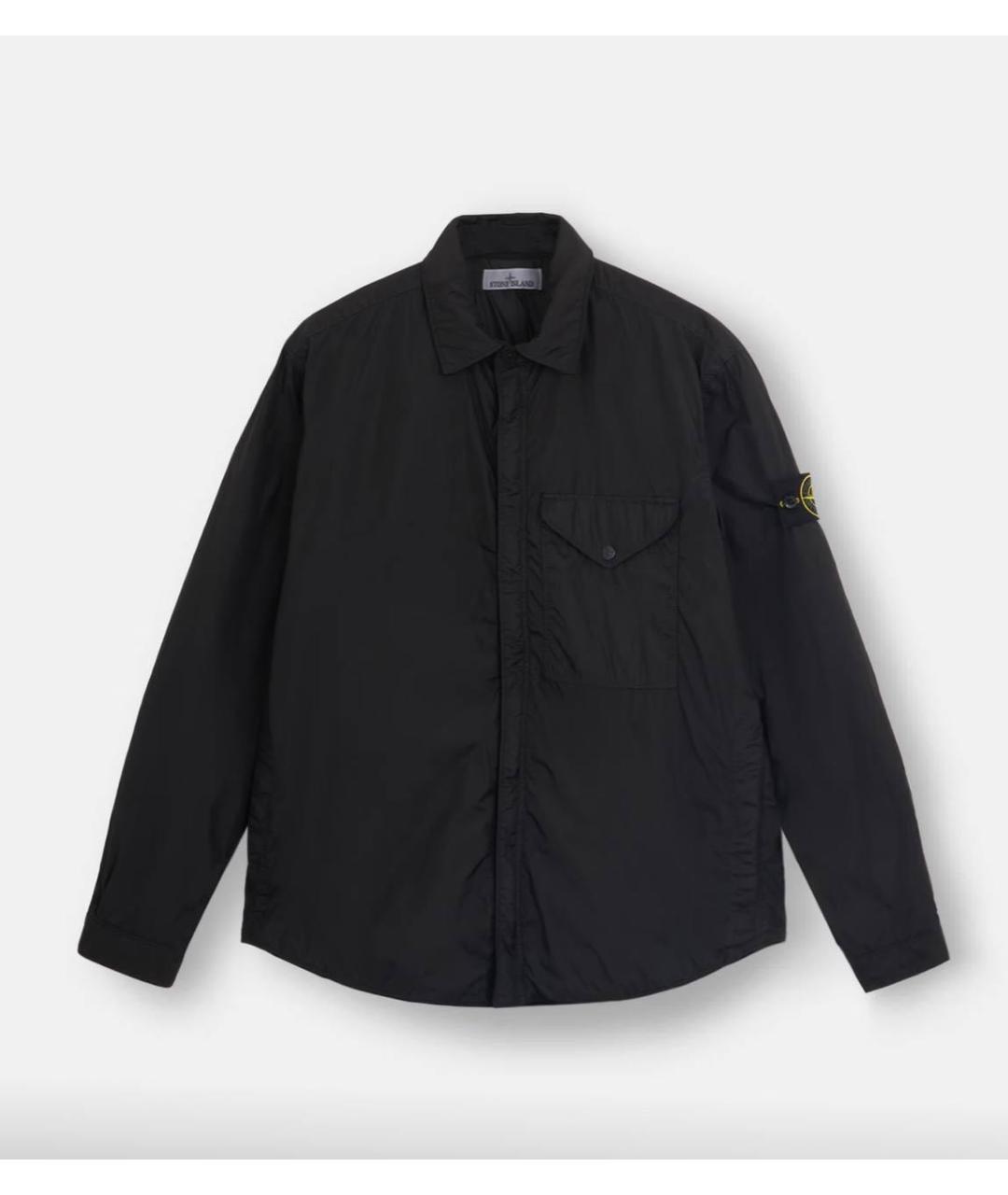 STONE ISLAND Черная полиэстеровая куртка, фото 6