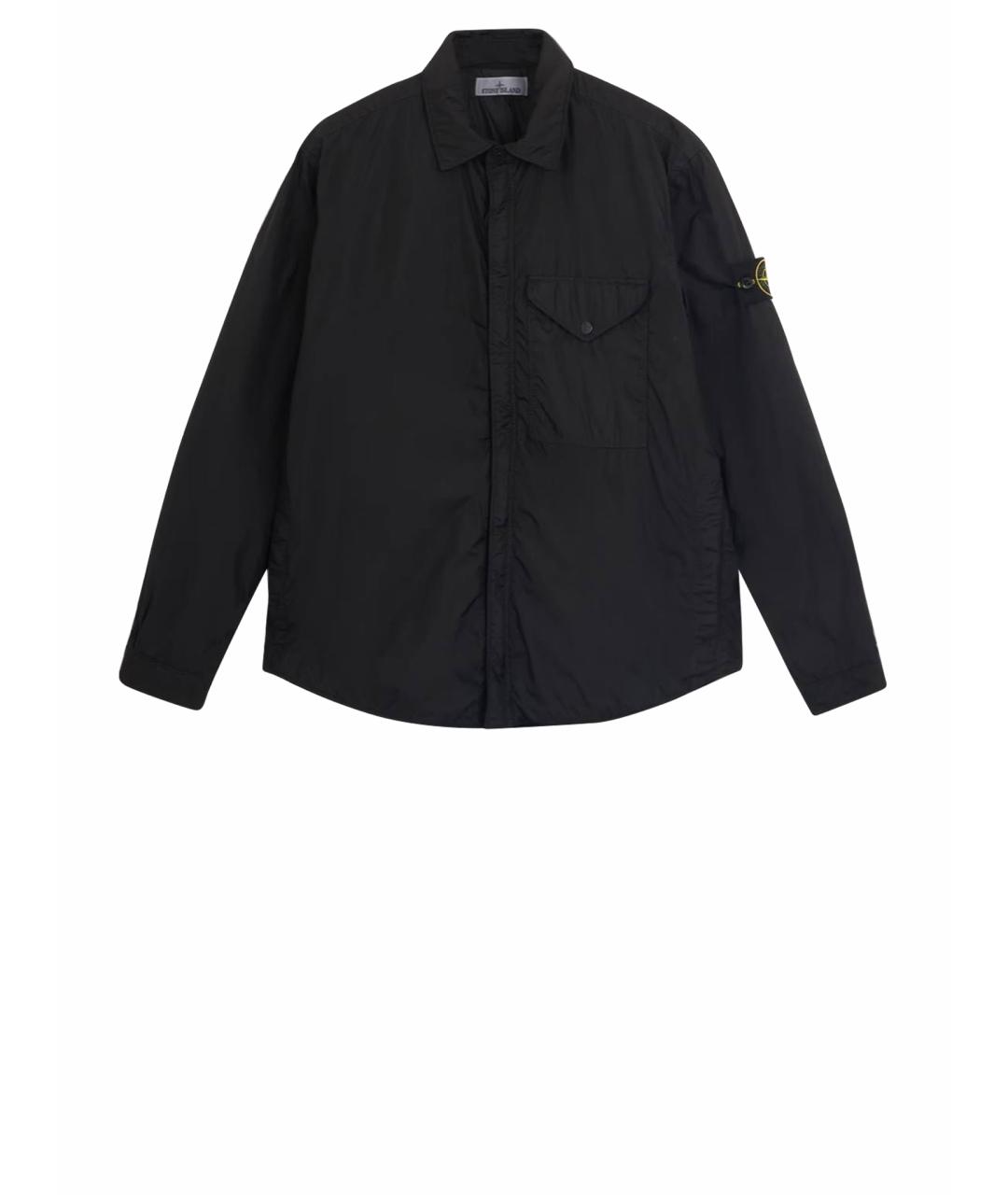 STONE ISLAND Черная полиэстеровая куртка, фото 1