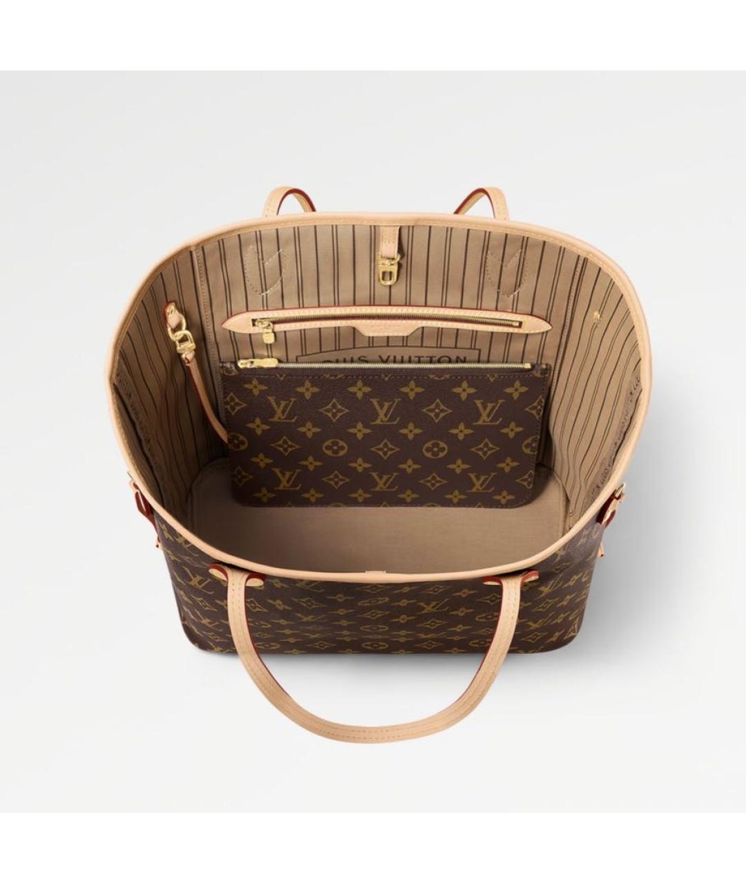 LOUIS VUITTON Коричневая сумка тоут, фото 2