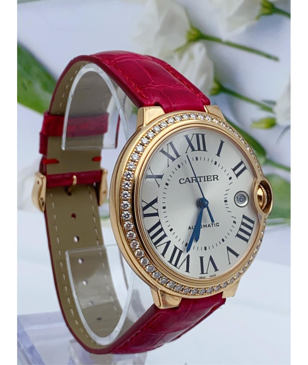 CARTIER Белые часы из розового золота, фото 4