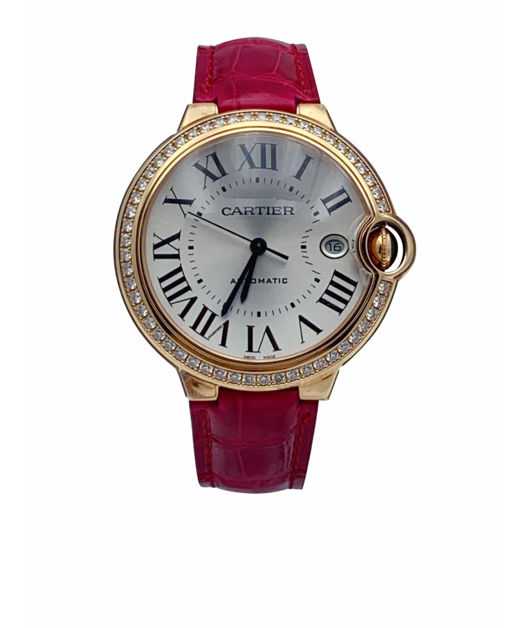 CARTIER Белые часы из розового золота, фото 1