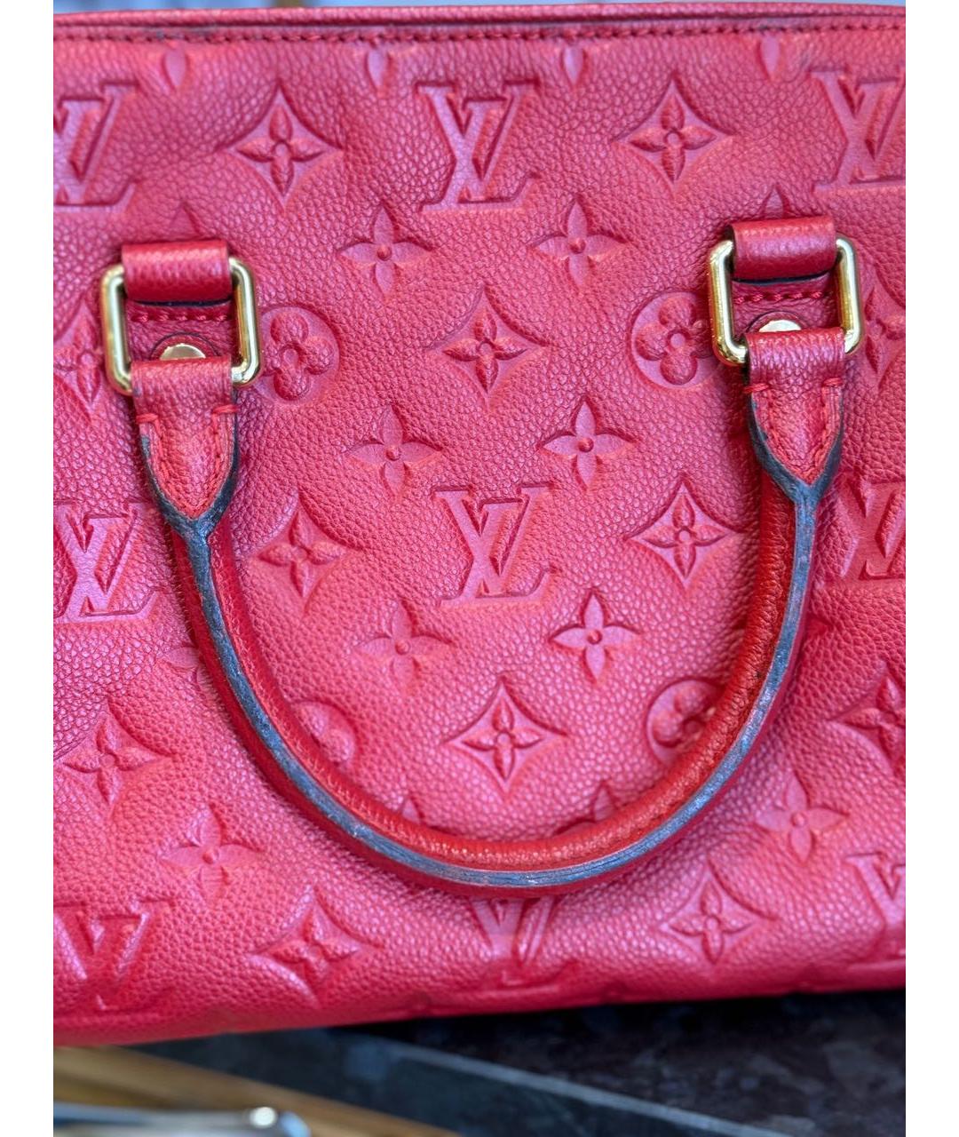 LOUIS VUITTON Красная сумка с короткими ручками, фото 2