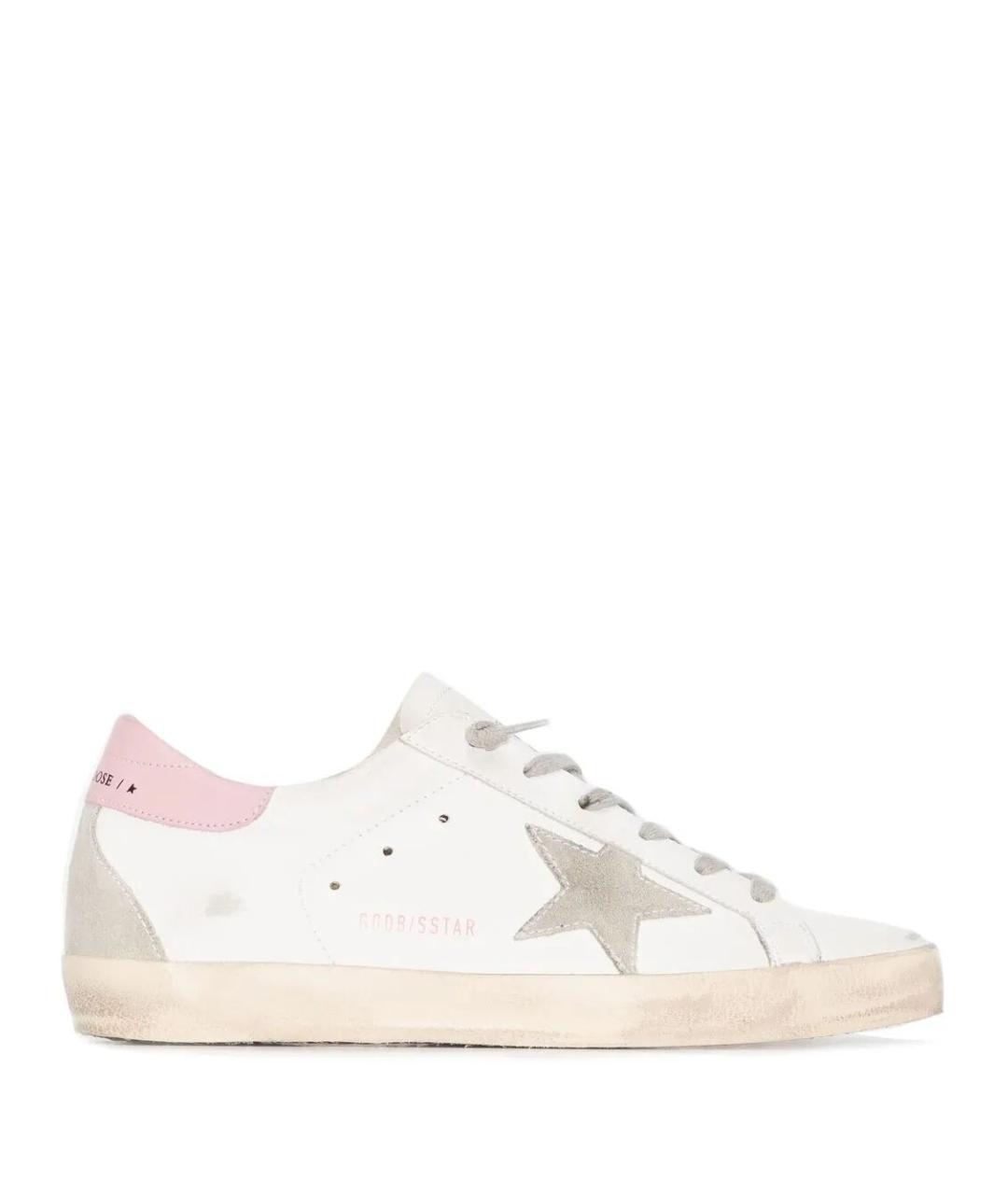 GOLDEN GOOSE DELUXE BRAND Белые кожаные кеды, фото 1