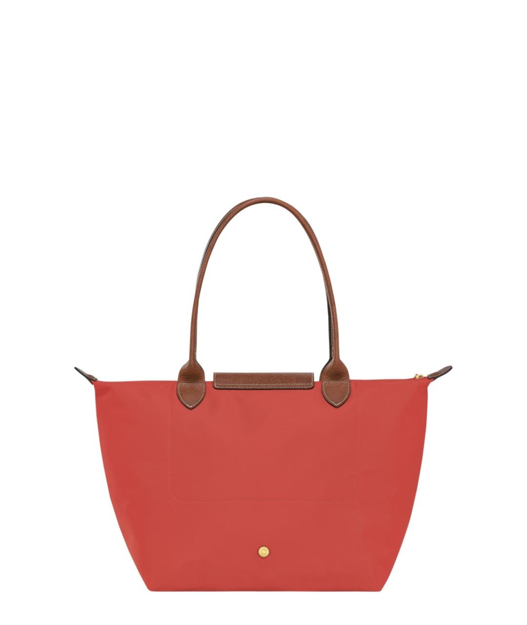 LONGCHAMP Красная синтетическая сумка с короткими ручками, фото 3