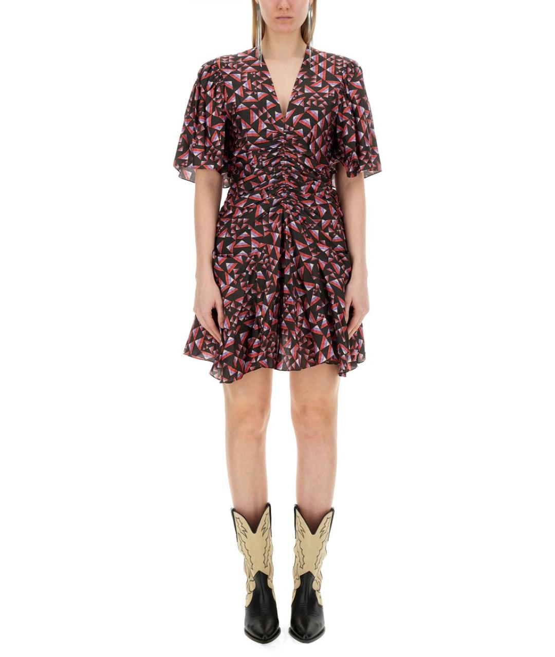 ISABEL MARANT Мульти шелковое повседневное платье, фото 1