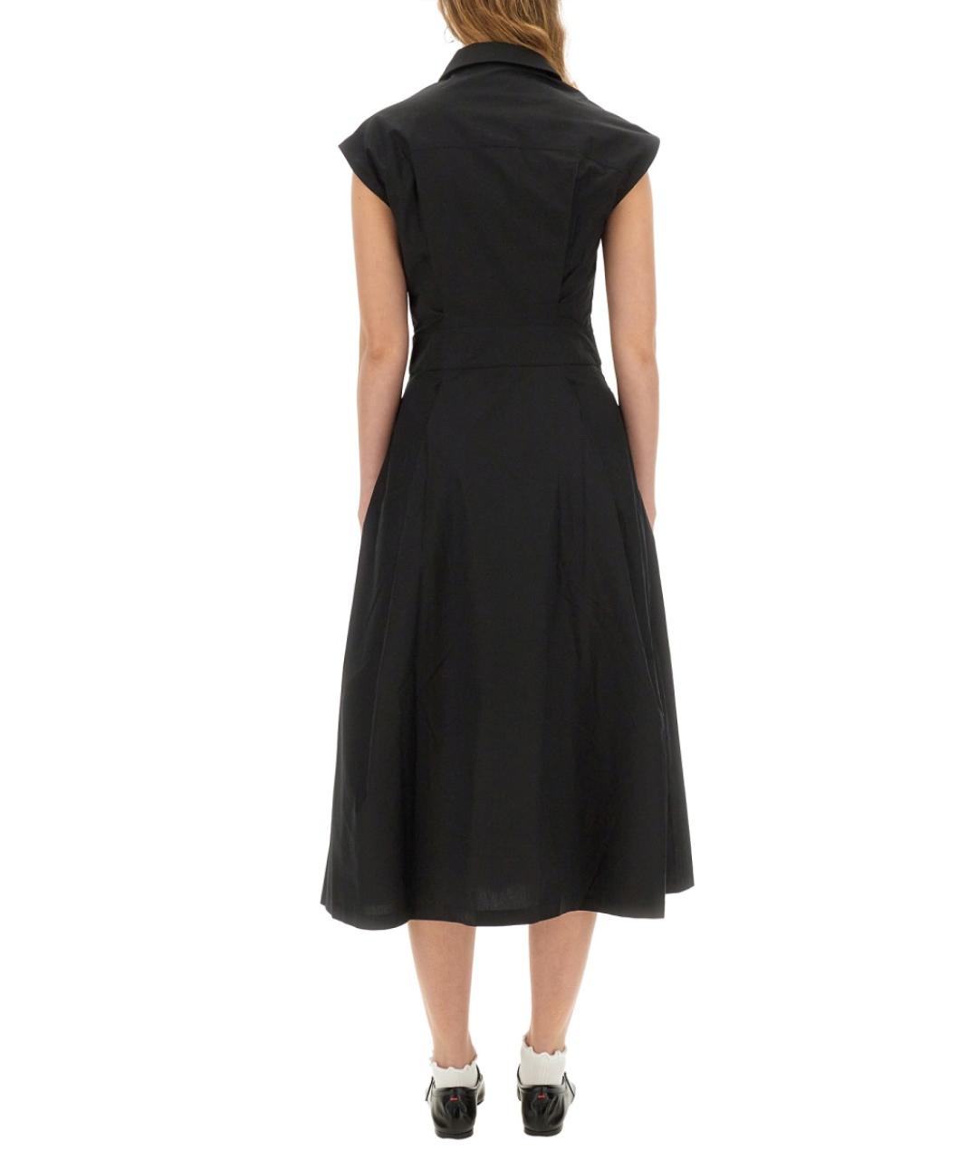 A.P.C. Черное хлопковое повседневное платье, фото 4