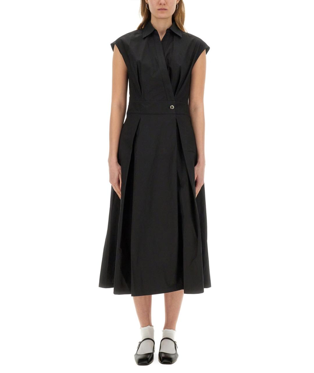 A.P.C. Черное хлопковое повседневное платье, фото 2