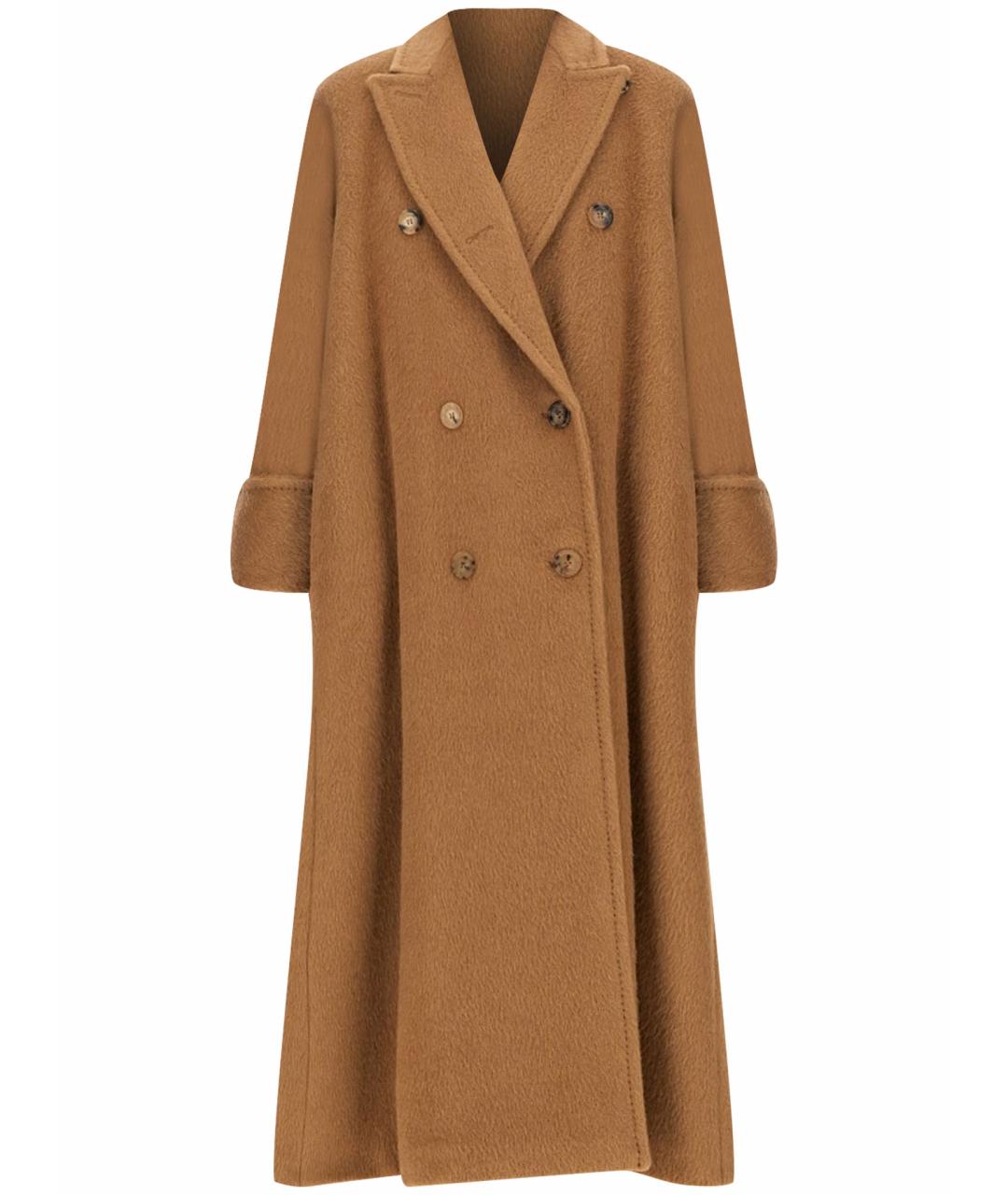 MAX MARA Бежевое шерстяное пальто, фото 1