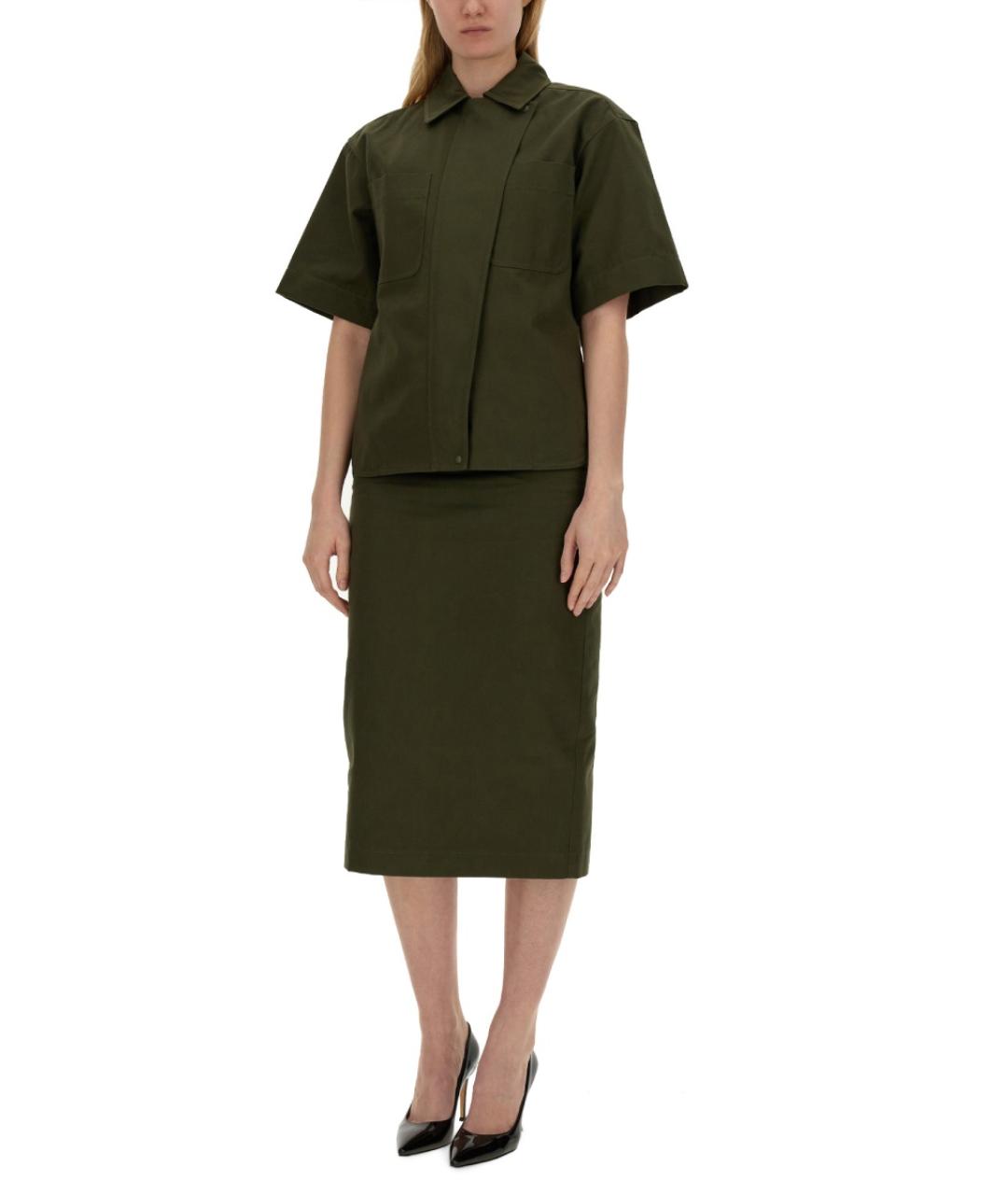 MAX MARA Зеленая хлопковая рубашка, фото 3
