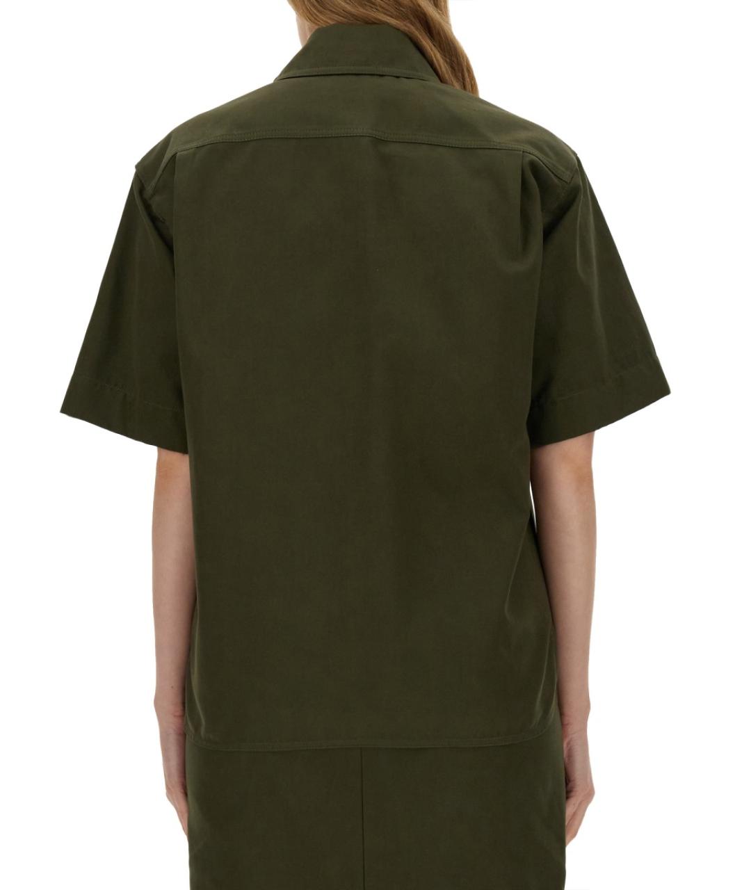 MAX MARA Зеленая хлопковая рубашка, фото 4