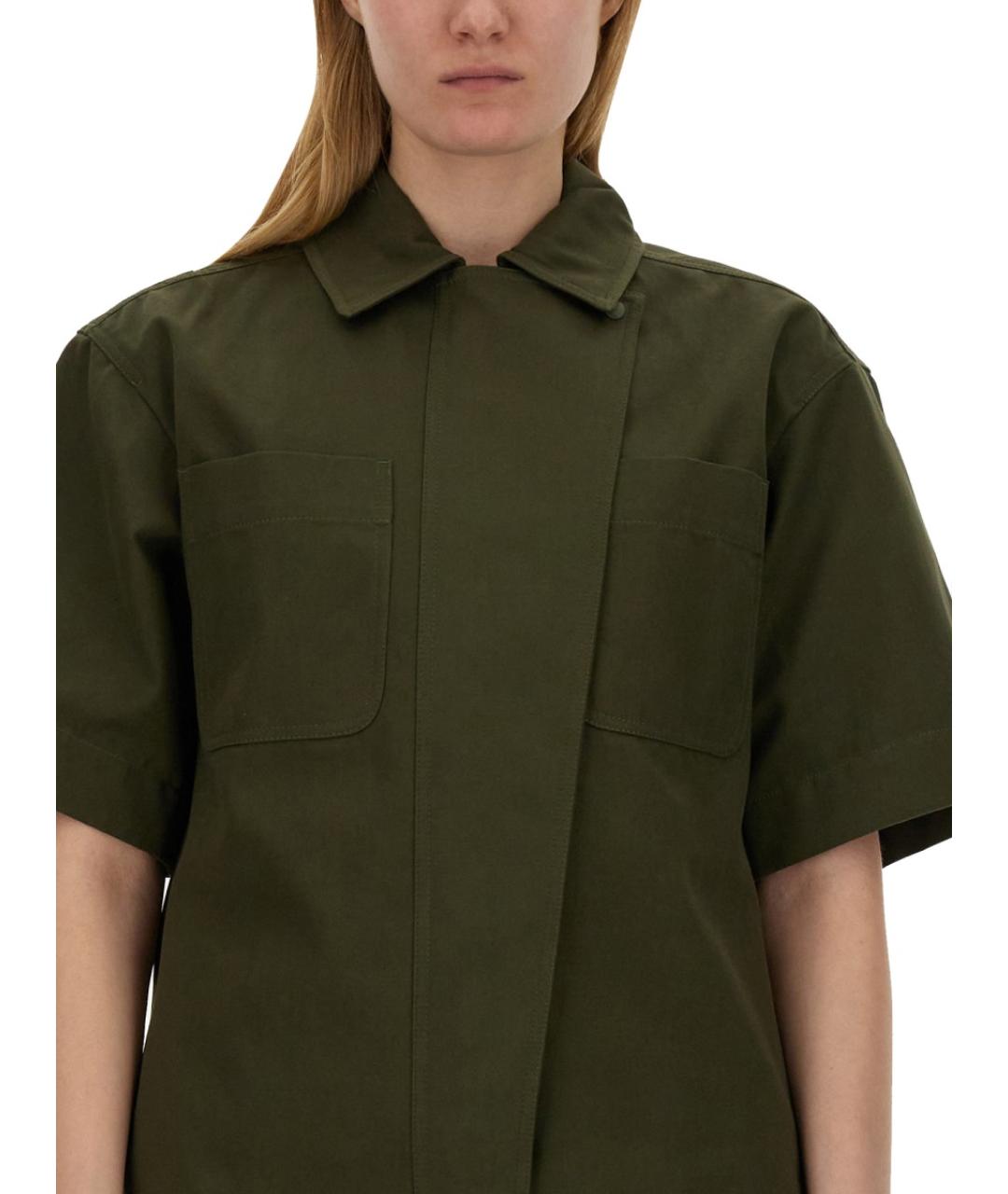 MAX MARA Зеленая хлопковая рубашка, фото 5