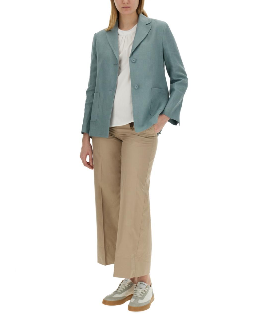 'S MAX MARA Белая хлопковая футболка, фото 2