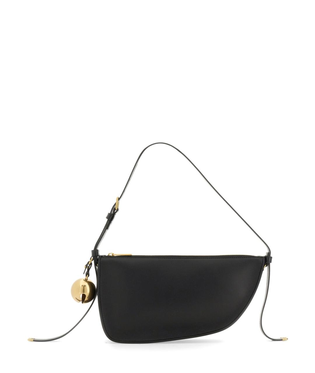 BURBERRY Черная кожаная сумка через плечо, фото 1