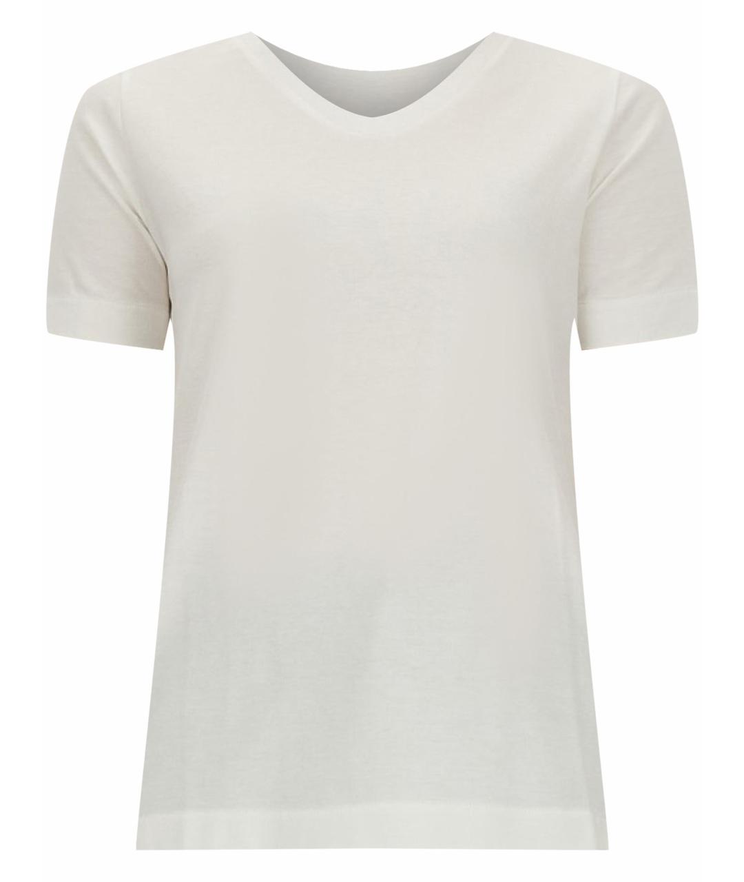 'S MAX MARA Белая хлопковая футболка, фото 1