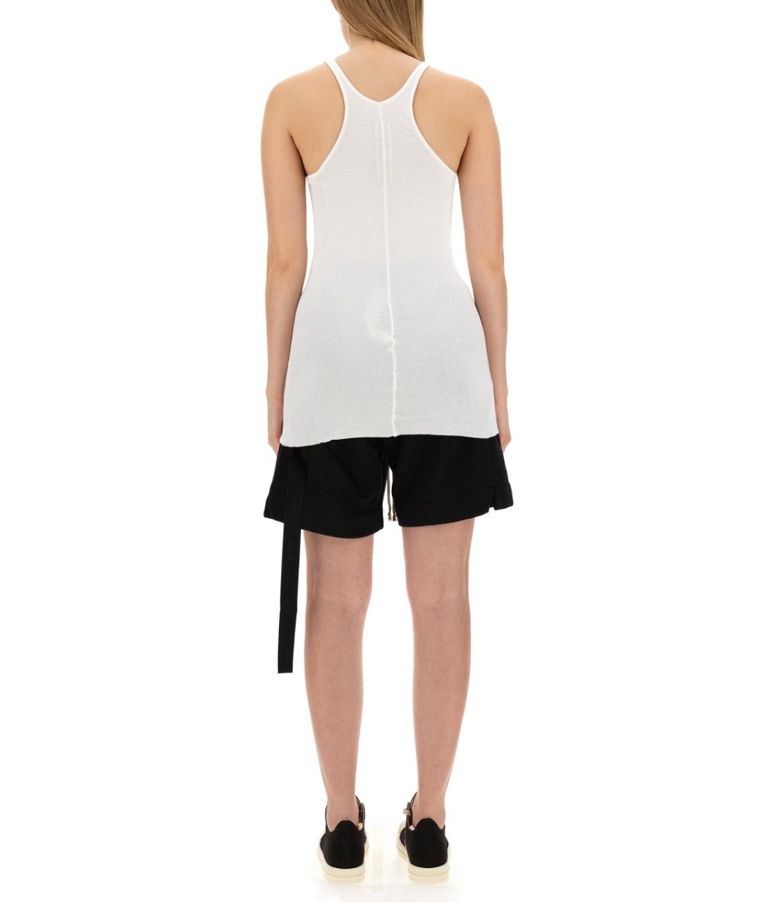 RICK OWENS DRKSHDW Белая хлопковая футболка, фото 3