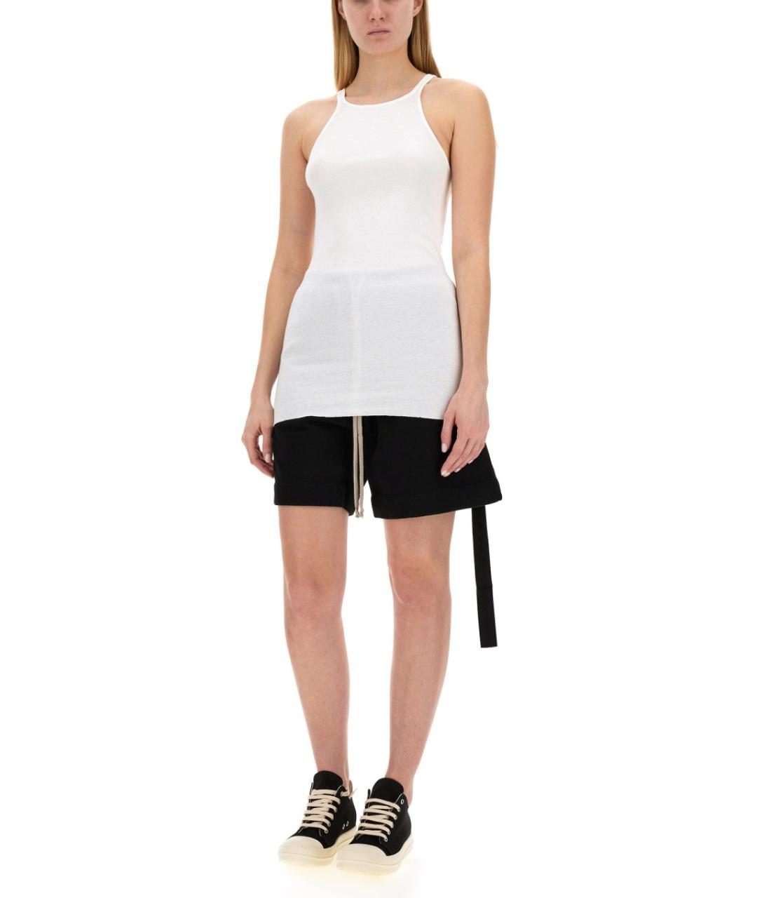 RICK OWENS DRKSHDW Белая хлопковая футболка, фото 2