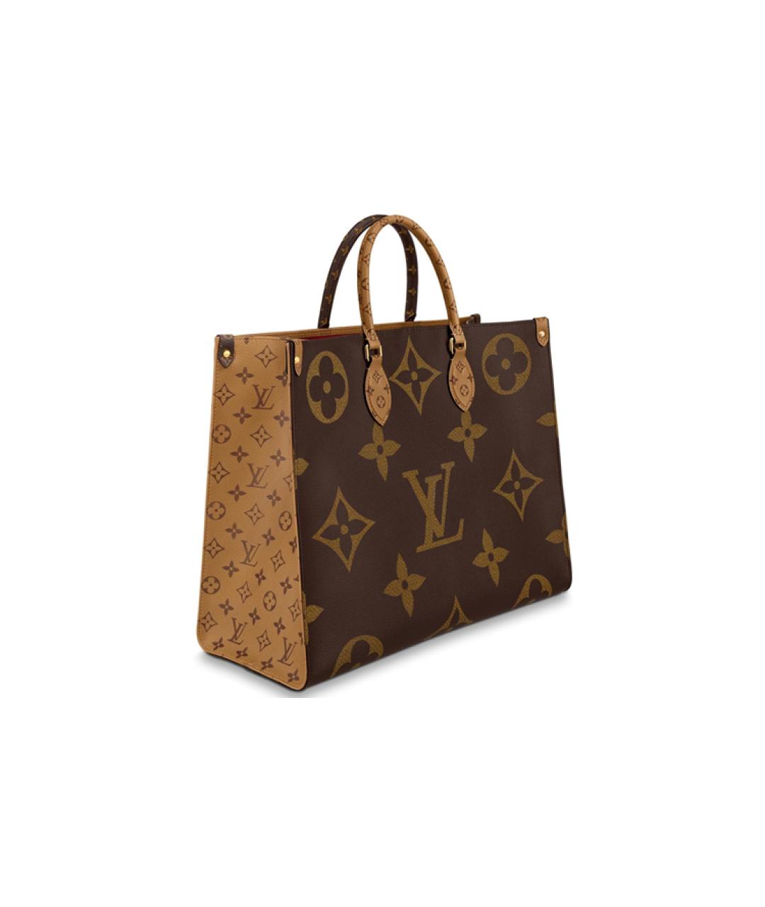 LOUIS VUITTON Коричневая кожаная сумка через плечо, фото 2